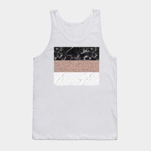 Marble stripes - Deauville rose gold Tank Top